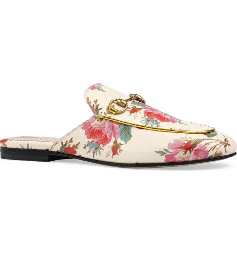 gucci floral princetown mules|Gucci mule loafer.